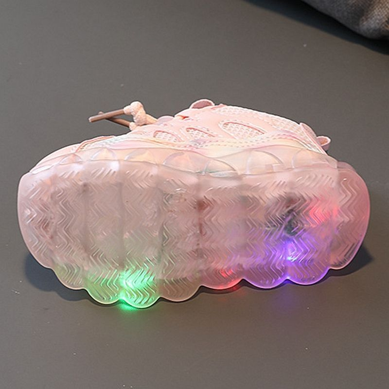 Kinder Turnschuhe mit LED-Leuchten für Jungen und Mädchen, atmungsaktiv, Laufschuhe, Cartoon-Design, Tennisschuhe_voghion.com