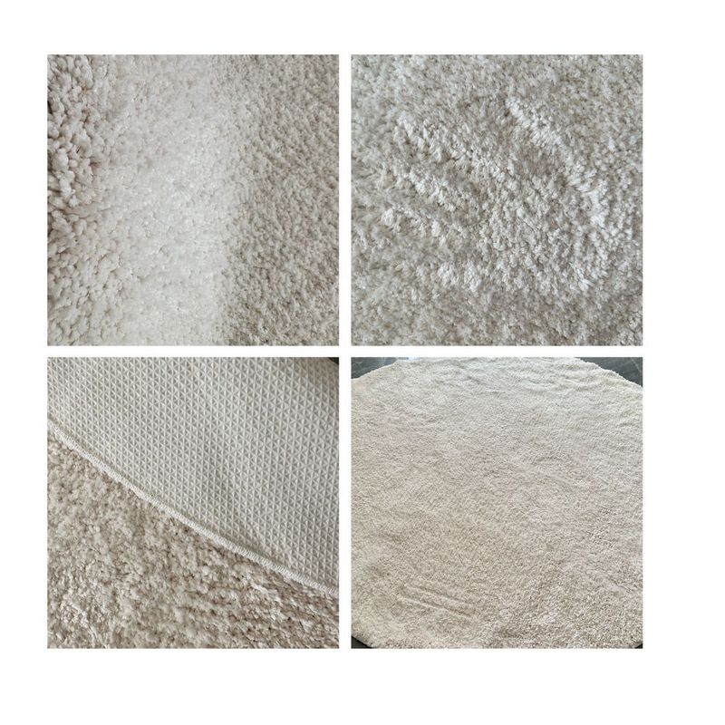 Tapis rond en velours uni avec insonorisation et miroir_voghion.com
