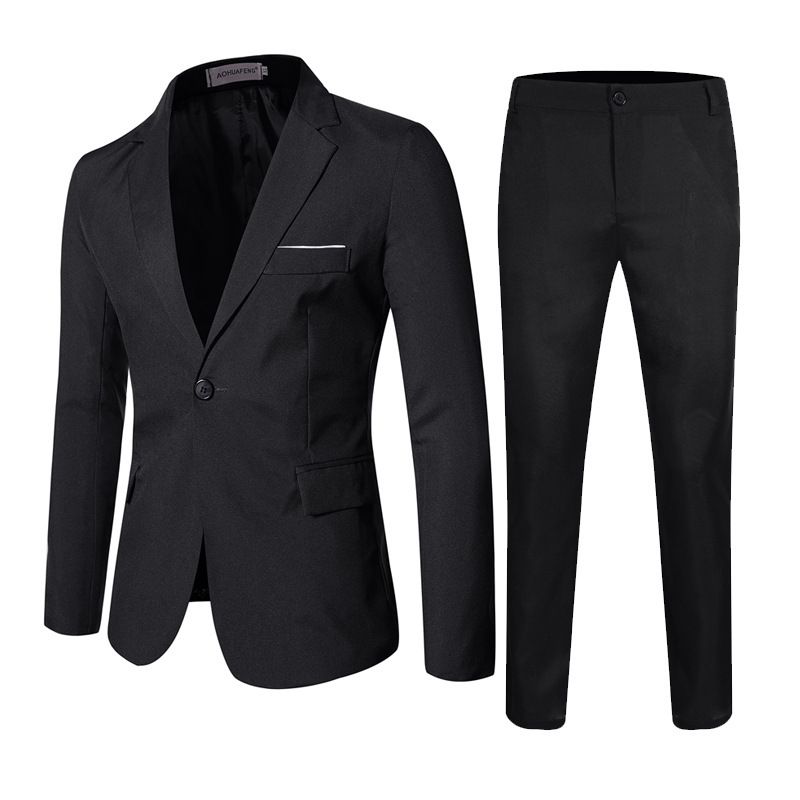 CT Herren-Set, Übergröße, Slim Fit, einfarbig, formell, lässig, zweiteilig_voghion.com