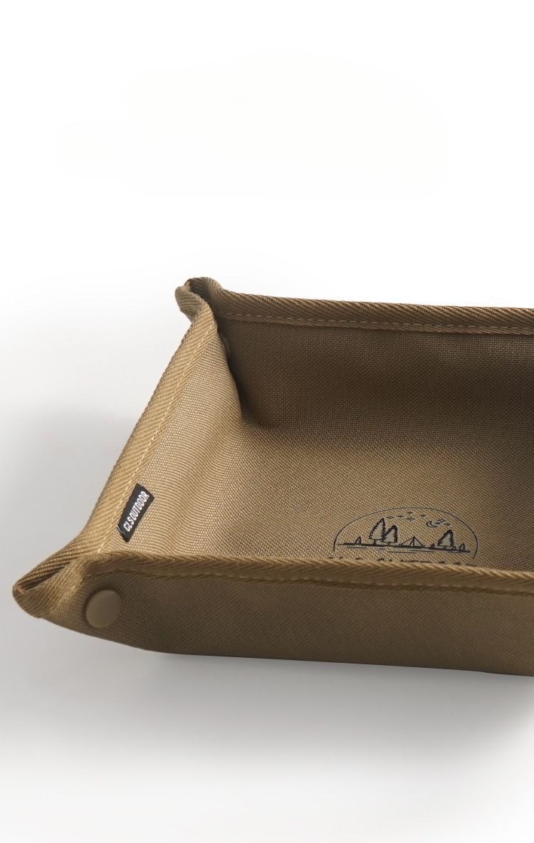 CLS Outdoor Camping Home Travel Box Portable Folding Square Miscellaneous Storage Tray_voghion.com