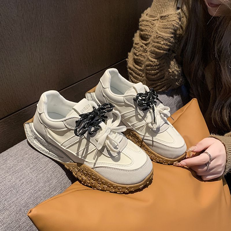 Doppi lacci, scarpe da ginnastica tedesche, donne sportive, nuovo articolo autunno 2024, suola morbida casual, versatile e spessa di alta qualità,_voghion.com