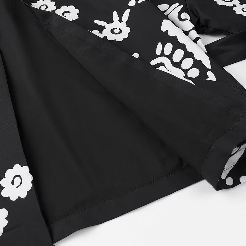 Women's clothing 2024 autumn and winter new street fashion top printed jacket_voghion.com
