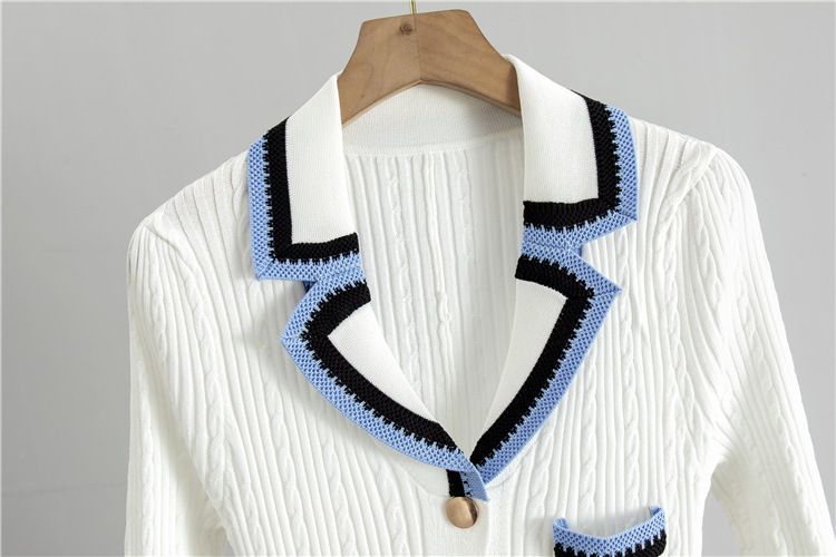 Ropa de mujer, primavera y otoño 2024, nuevo vestido de punto ajustado, ropa interior de mujer, ropa exterior, manga larga, falda ajustada a la cadera._voghion.com