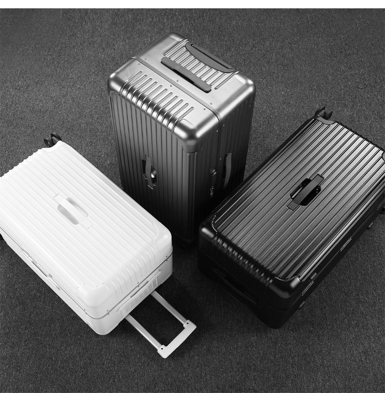 Set di valigie con telaio in alluminio resistente - Valigia leggera in ABS+PC con lucchetto TSA e ruote girevoli a 360° per i viaggi (dimensioni 20-30 pollici, vari colori)_voghion.com