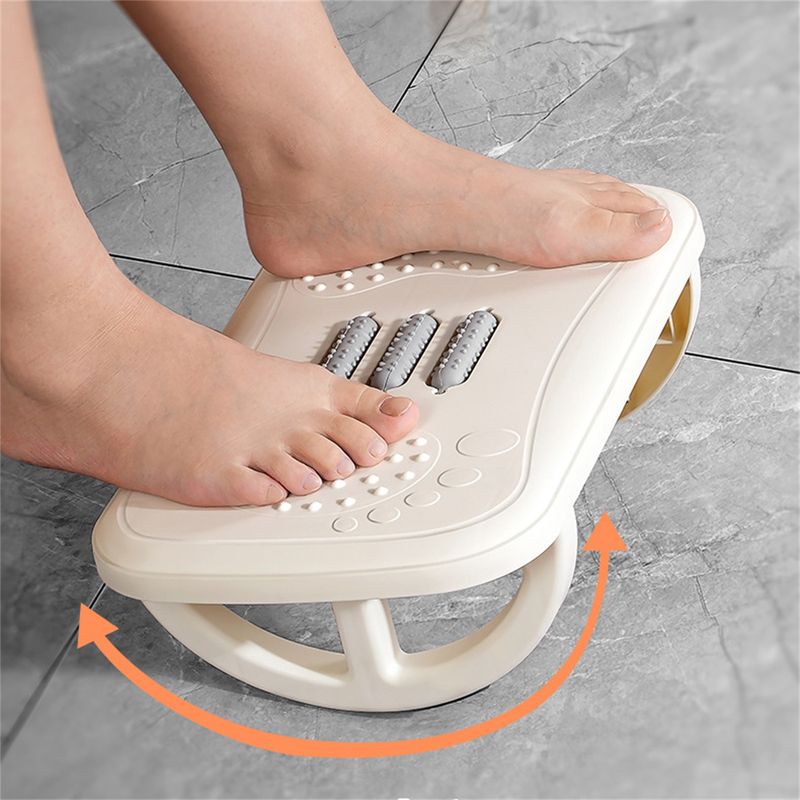 Schaukelfußstütze für unter dem Schreibtisch, ergonomische Beinstütze für den Schreibtisch, Schaukelbrett, bequemer Fußhocker für den Schreibtisch, Home Office_voghion.com