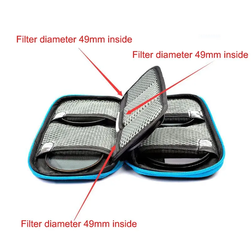 Lightdow Protector Camera Pouch Portable Filters Case Bags Dustproof For 77 Mm 49mm 82mm Lens Filter_voghion.com