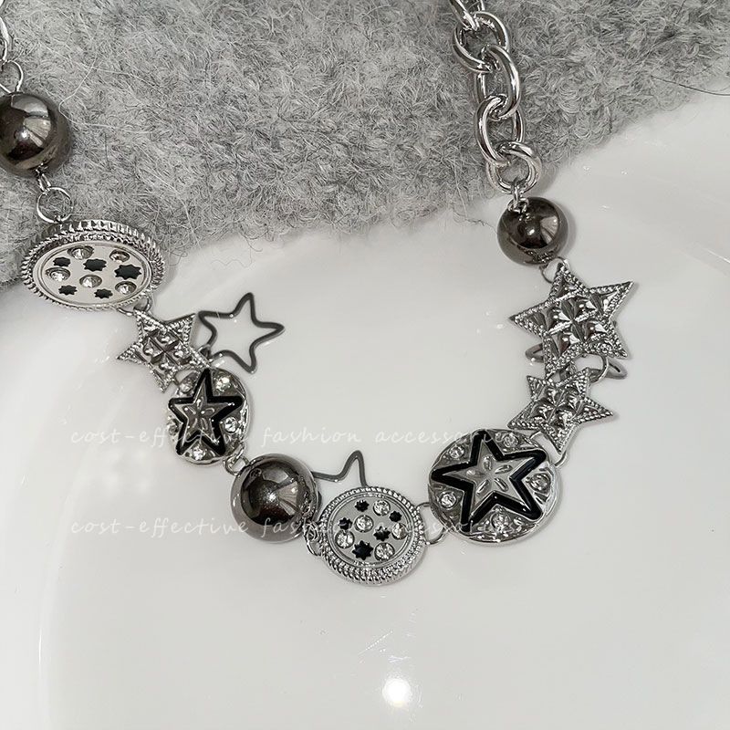 Y2k Stern Halsband Halskette Damen Trend Herbst und Winter 2023 neue Internet Promi Accessoires süße und coole Halskette im Hot Girl Style_voghion.com