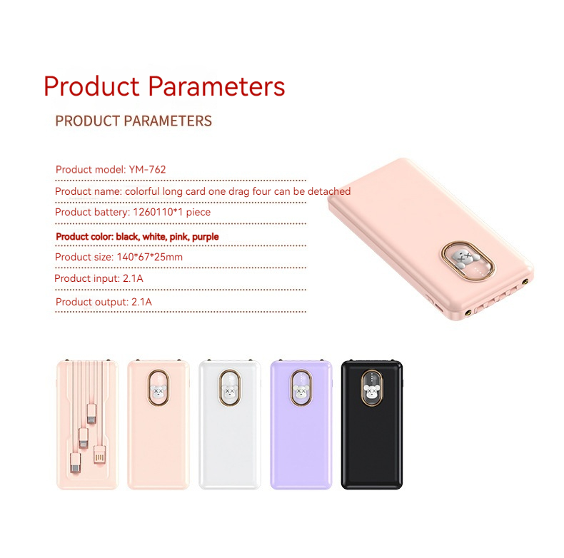 Cue Pe Large Capaciy Comes wih Cable Bank 20000mAh Fas Charging Porable and Compac Mobile Power Supply_voghion.com