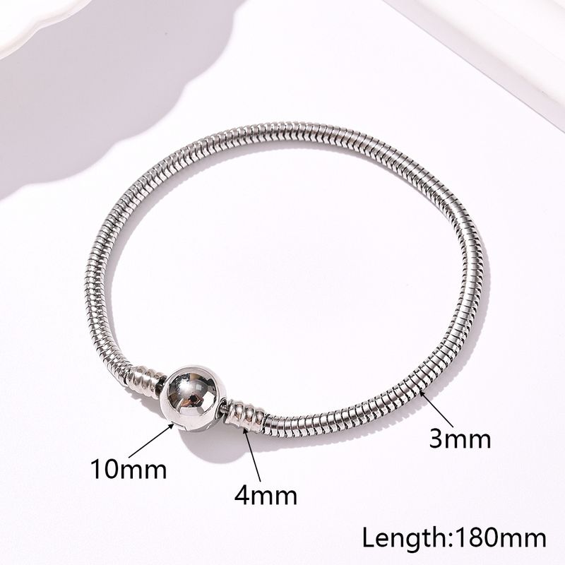1 pièce 304 chaîne serpent en acier inoxydable poli 3 mm accessoires de bijoux_voghion.com