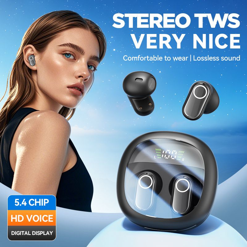 M86 Mini High-Value Wireless Bluetooth Earbuds Semi-In-Ear High-Quality Noise Cancelling Long Battery Life_voghion.com