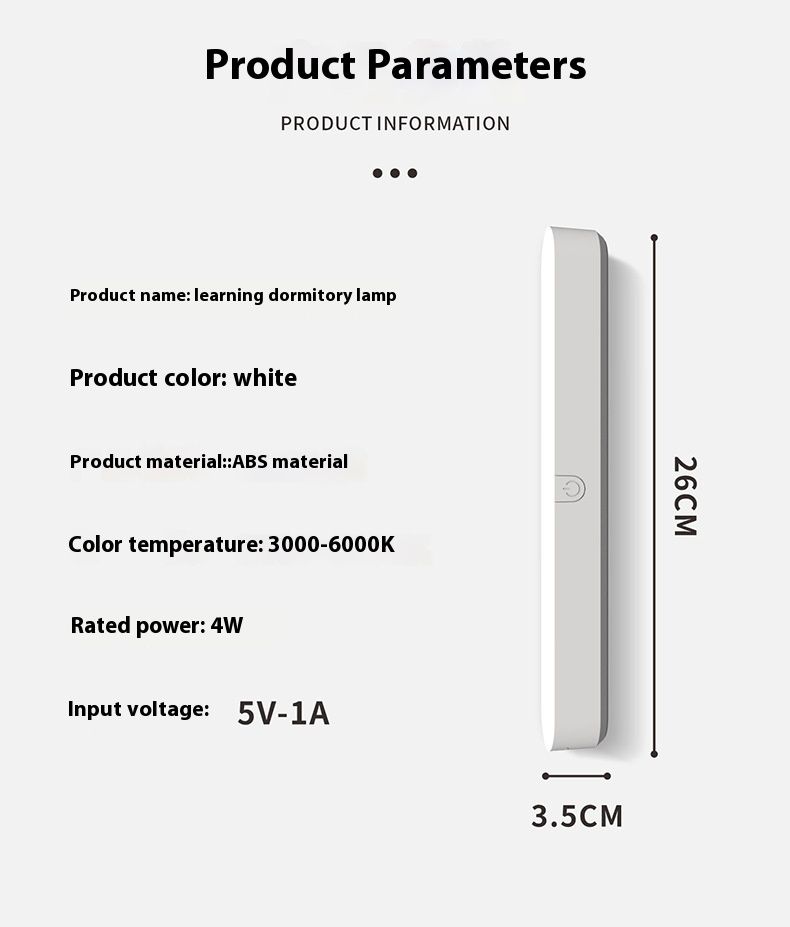Desk eye protection learning multifunctional magnetic suction can stand upright student dormitory writing cool lamp gift_voghion.com