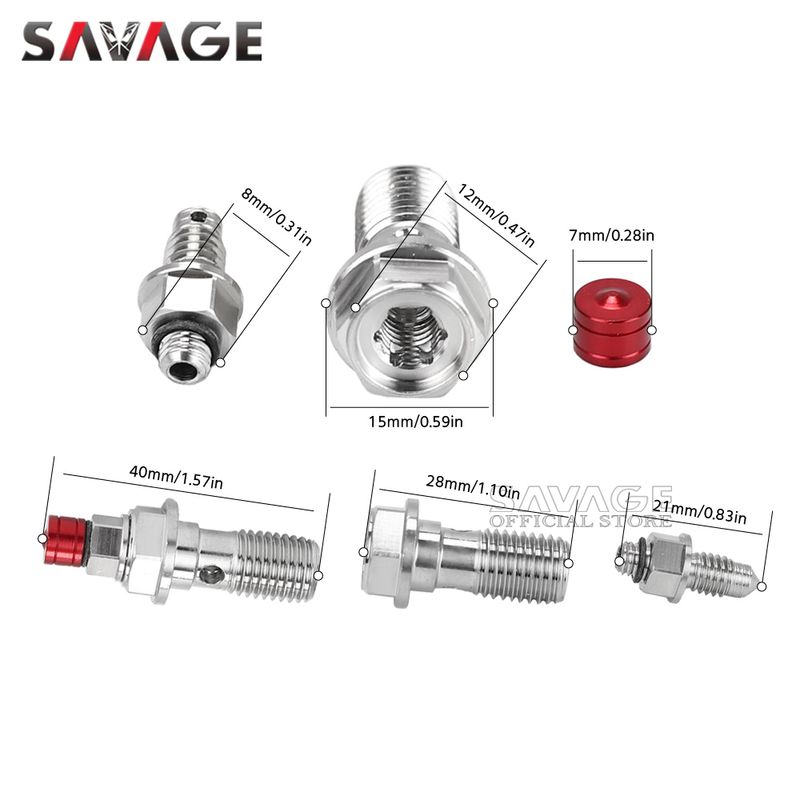 Motorrad Caliper Banjo Bolt Air Bleed Edelstol Brems Cyder Ueleg Schlauch Schrauwen Nippel Cap Stëbs_voghion.com