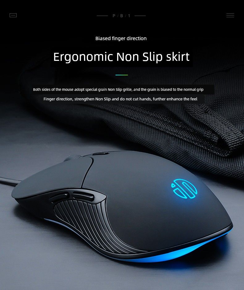 Inphic PB1 Mute Nical Wired Mouse_voghion.com