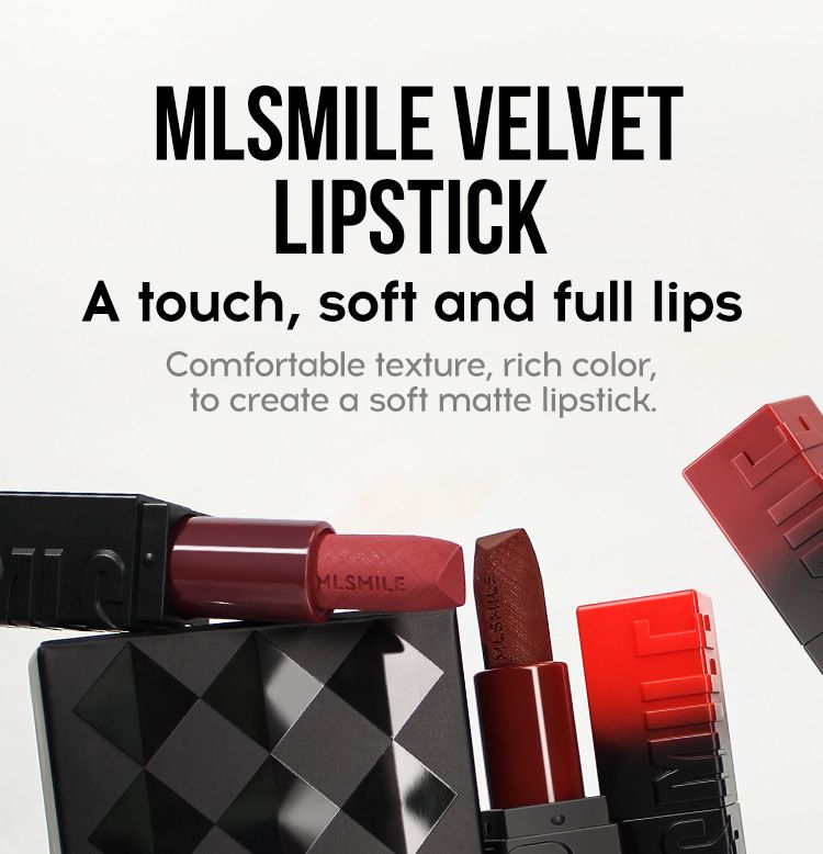 MLSMILE Embossed Matte Lipstick Set Easy To Color Moisturizing Lipstick Natural Nude Color 3 Pieces_voghion.com
