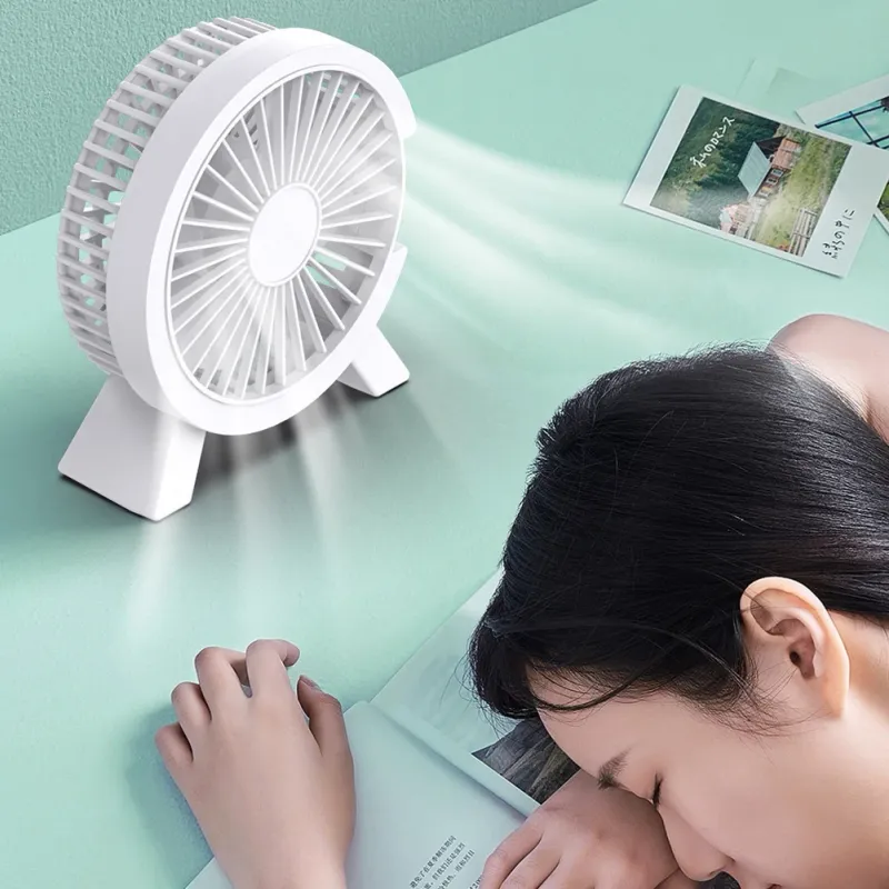 Elektrischer tragbarer Kühllüfter für Laptops, leiser USB-Lüfter für das Home Office, Outdoor-Desktop-Kühler, Camping, Mini-Luftgeräte_voghion.com