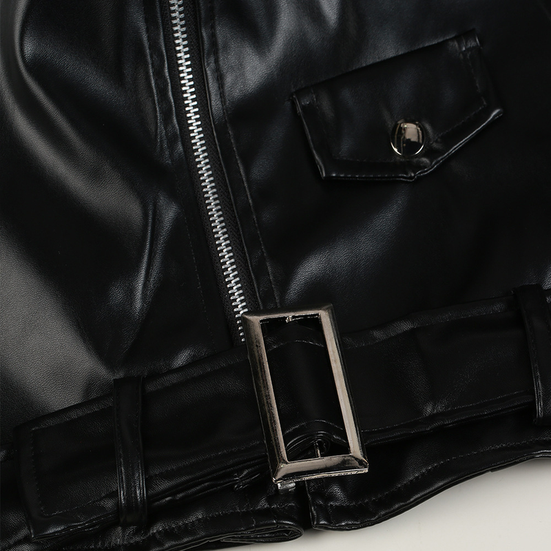Men's autumn and winter new leather jacket with fashionable lapel zipper motorcycle leather jacket_voghion.com