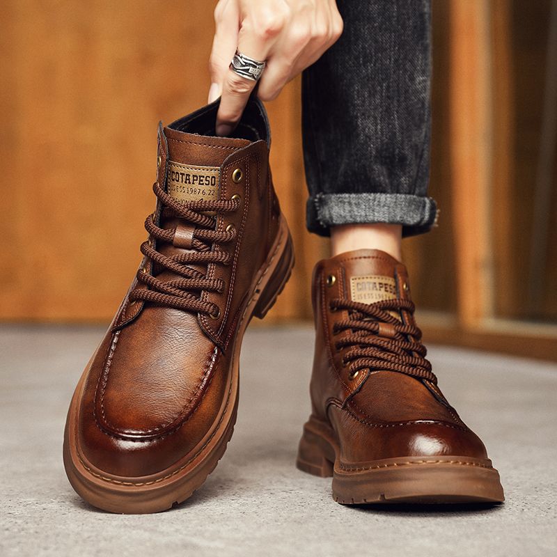 Scarpe sportive da uomo antiscivolo per esterni, scarpe casual con plateau, scarpe da papà rialzate, scarpe alla moda_voghion.com