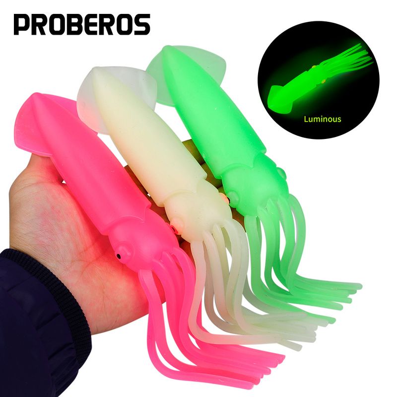 Deep Octopus Lure Boat Trolling Silicone Squid Skirt Luminous Sea Fishing Bait_voghion.com