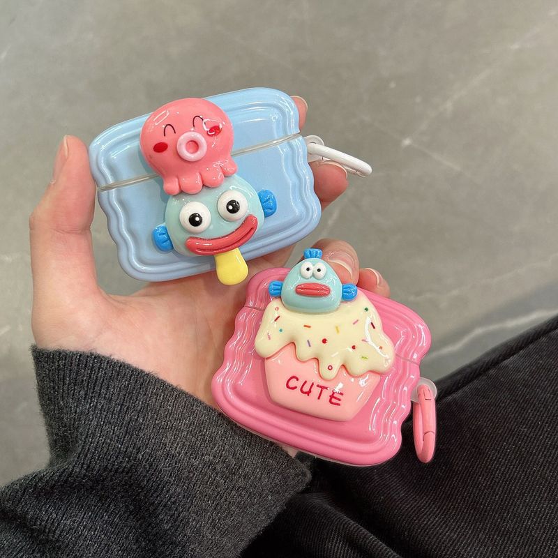 Three-dimensional cute cartoon for AirPods 3 protective shell 1/2/3 generation wireless Bluetooth headset cover pro2 Japan and South Korea_voghion.com