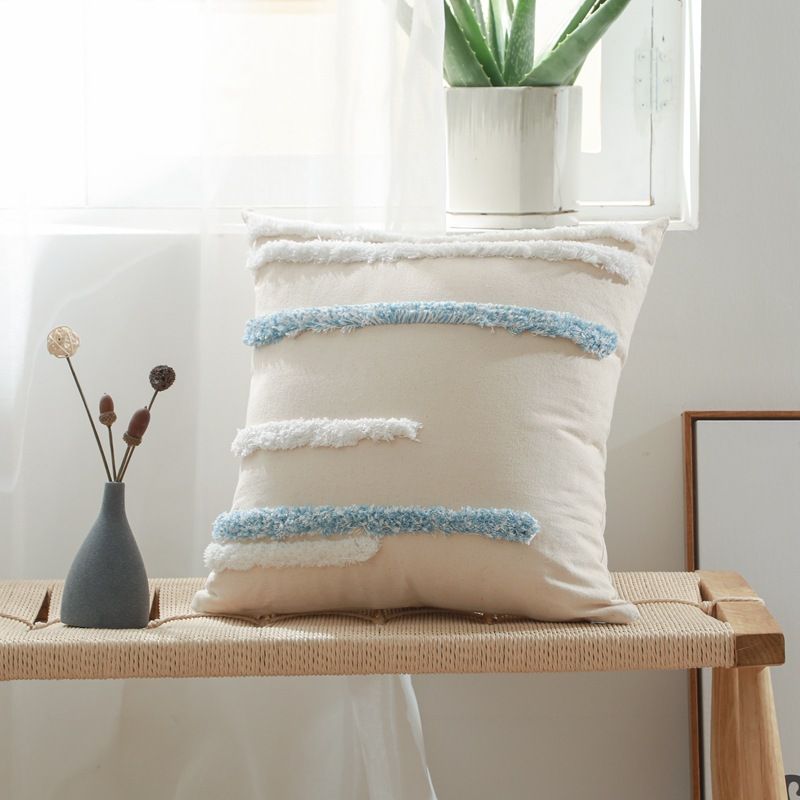 Decorazione per la casa Cuscino trapuntato con ricamo Cuscino per divano Cuscino geometrico Schienale per auto_voghion.com