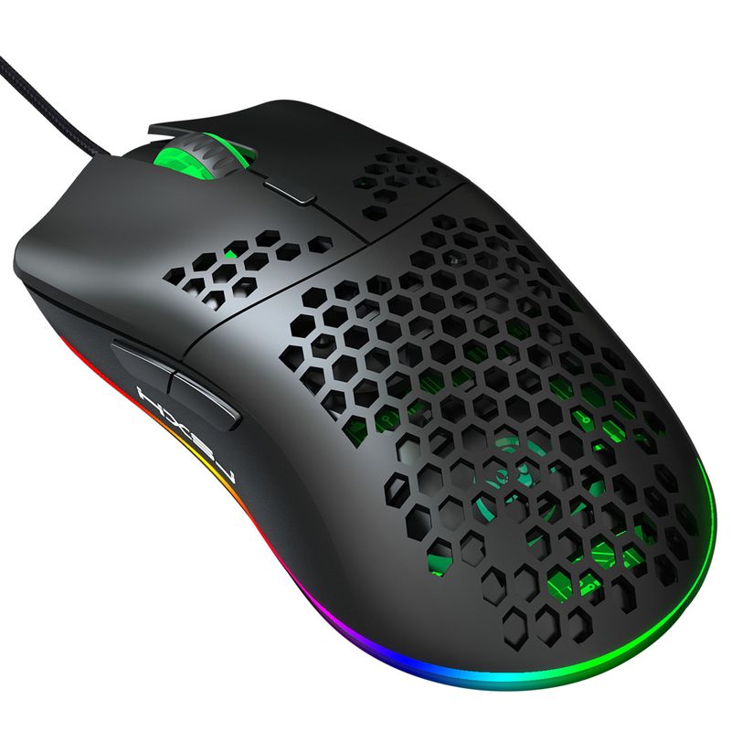 Hole RGB Glow Macro Programiranje Igralna miška 6-tipka za izklop luči Različne žične miške_voghion.com