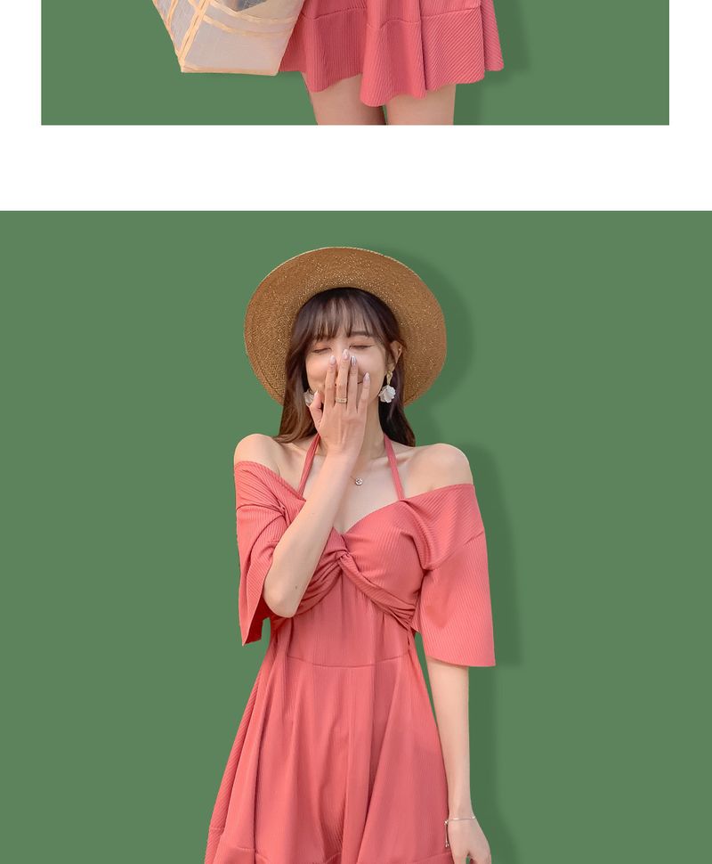 Fashion Plus Size Summer New Women's Slimming Tummy Covering Swimsuit Conservative One-Piece Ins Style Hot Spring_voghion.com
