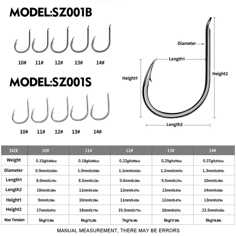 Luya Maruyo Crooked Mouth With Barbs Sea Fishing String High Carbon Steel Plate Bulk Fish Hooks 100pcs/Bag_voghion.com