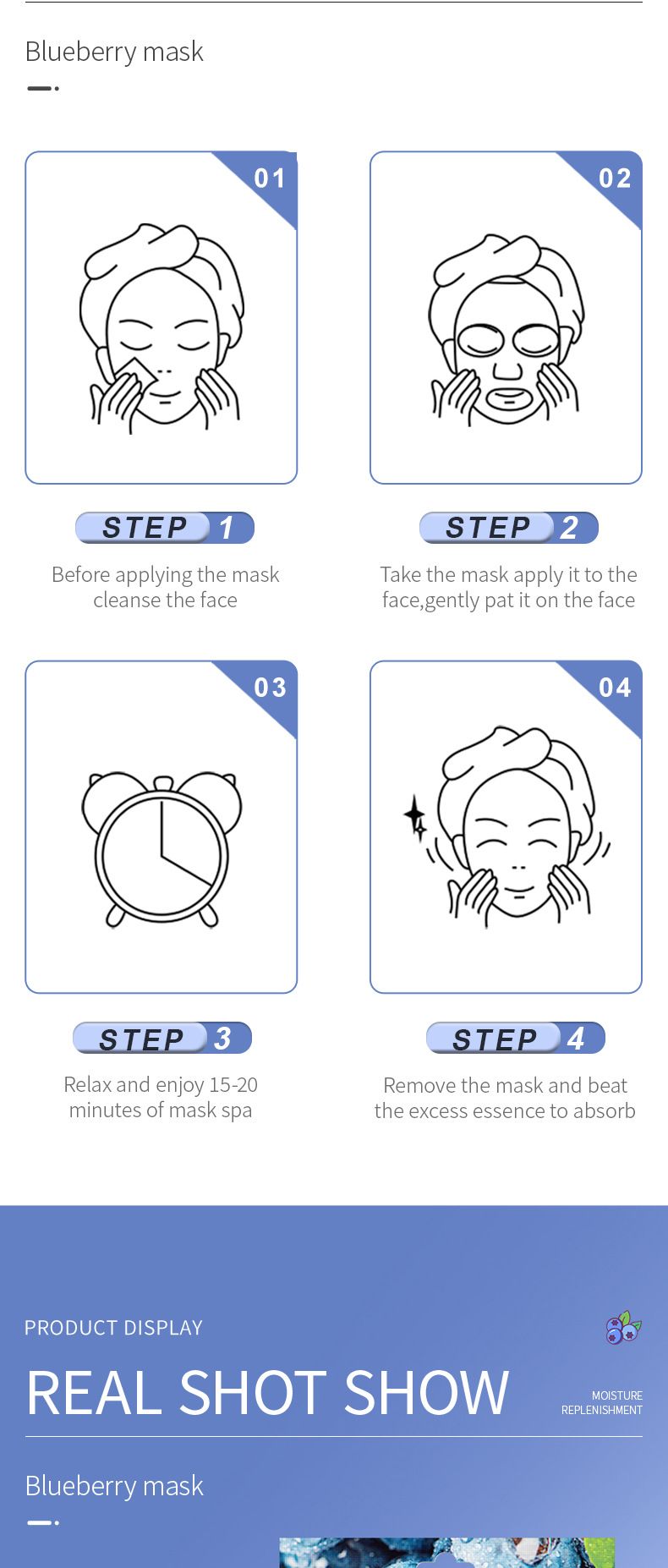 SADOER Fruit Sheet Mask 25g * 1 Piece, Hydrating And Moisturizing Facial Mask_voghion.com