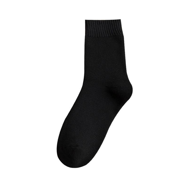 Women's Autumn Thickened Fleece Terry Mid-Calf Towel Mid-Length Floor Winter Maternity Sleep Socks_voghion.com