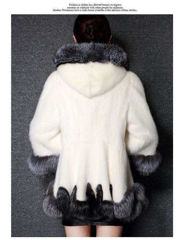 Luxury Faux Fur Coat Women's Winter Fashion Long Coat With Hood Elegant Faux Mink & Fox Fur Collar Plus Size Warm Outerwear For Ladies_voghion.com
