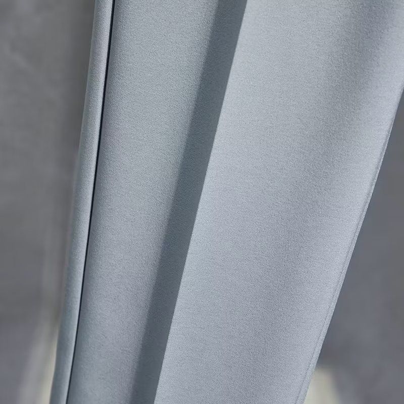 Herrenbekleidung Freizeithosen Frühling und Herbst Sommer dünne elastische Anzughosen Neun-Punkt-Hose_voghion.com