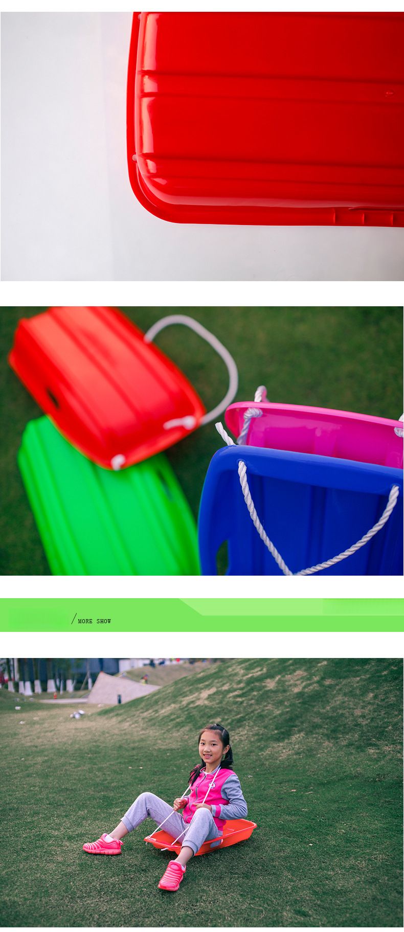 ✅89cm Large Children's Snowboard Brand New PE Material Sandboard Grassboard Sled Boat-shaped Snowmobile Wholesale_voghion.com