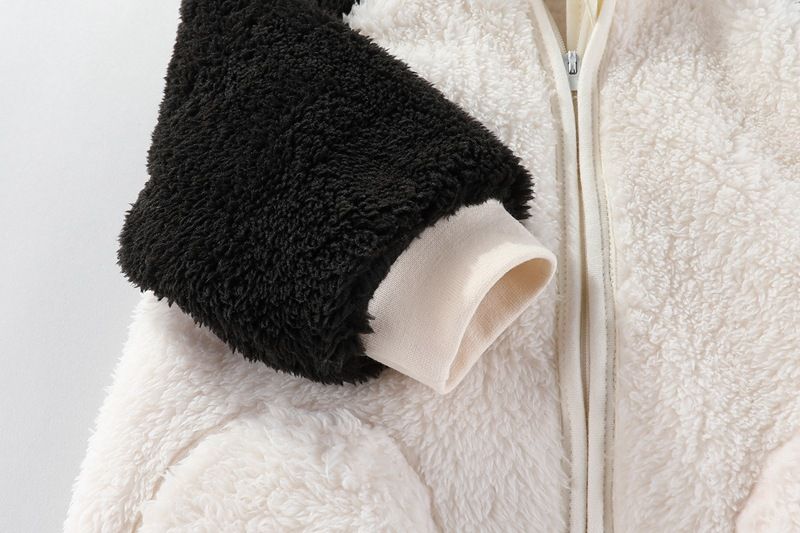 Tutina invernale per mamma e bambini, con cappuccio, foderata in morbido pile, per neonati e bambini (0-12 mesi) – Design accoglienti a tema animali_voghion.com