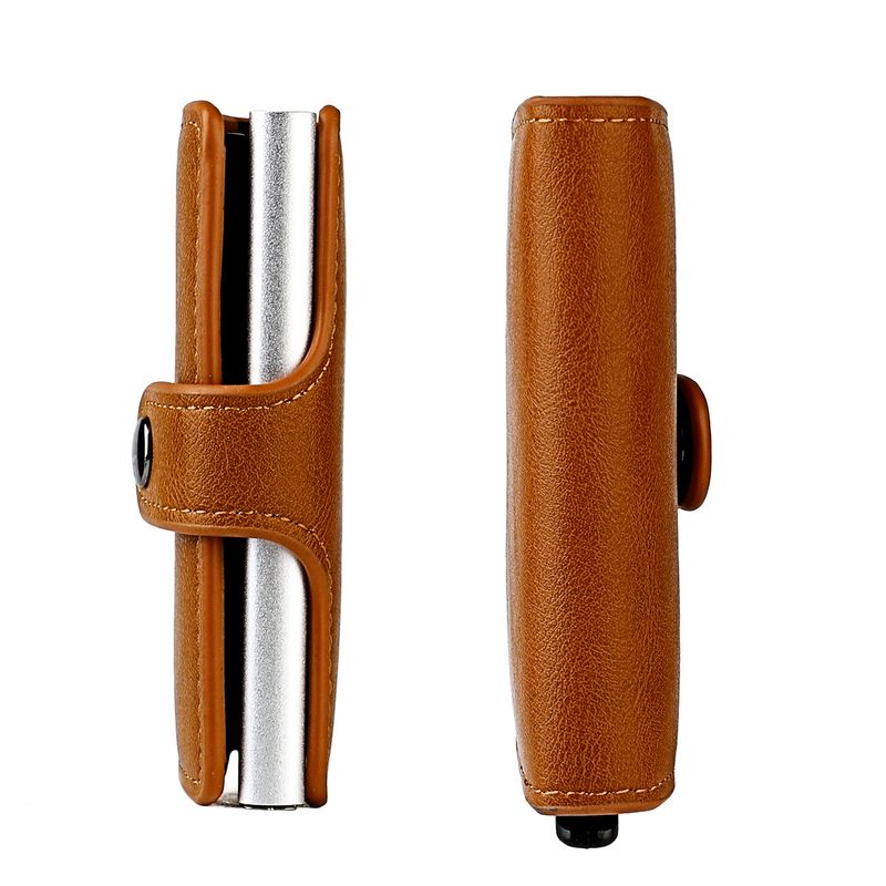 2022 Ny RFID antimagnetisk boks med aluminiumsskall som automatisk popper opp kortdeksel for menn og USD-klips_voghion.com