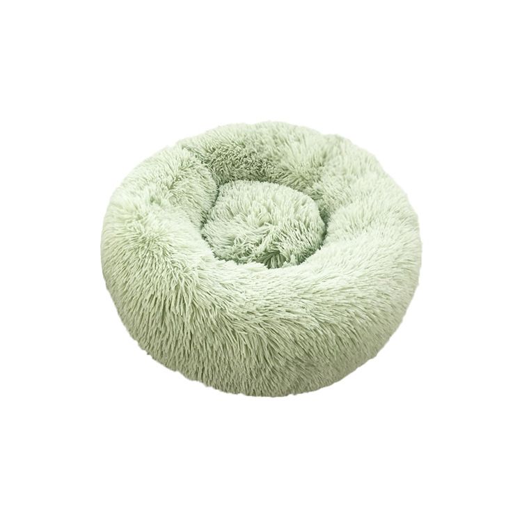 Removable And Washable Zippered Round Plush Bed All-Season Dog Cat Pet Mat_voghion.com