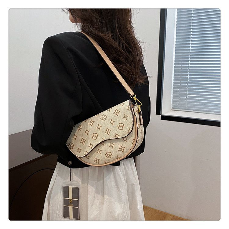 Advanced Texture 2024 Nuova moda sottobraccio sella monospalla stampata versatile borsa a tracolla da donna_voghion.com