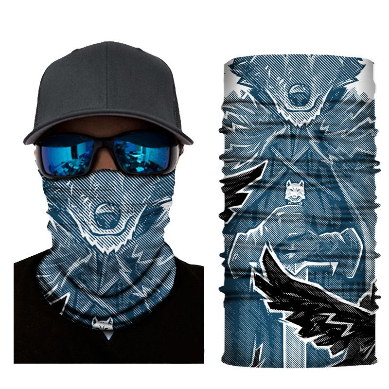 LazyZoom Xunhui Picture Series Magic Headscarf Printed Unisex Sports Multi-Functional Sun Protection Windproof Cycling Mask_voghion.com