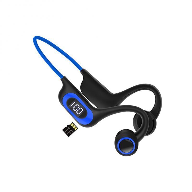 Bone Conduction Earphone Wireless Bluetooth 5.3 Headphone Outdoor Sport Earbud Headset With Mic For Android Ios Support SD Card_voghion.com