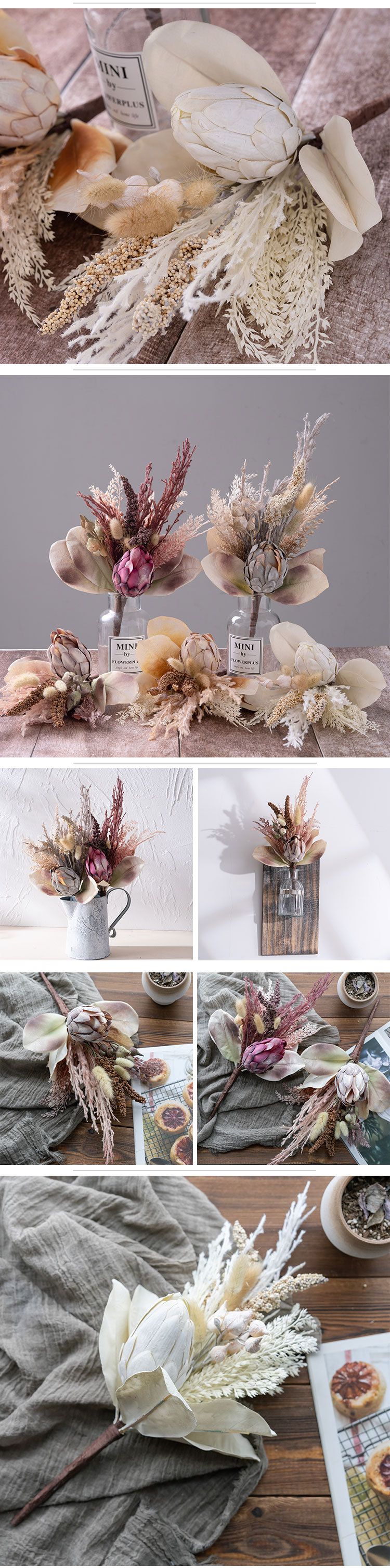 Rosvägg glädjefylld betydelse kejsarblomma handbokstav imitation blomma heminredning handbukett konstgjord blomma MW89108_voghion.com