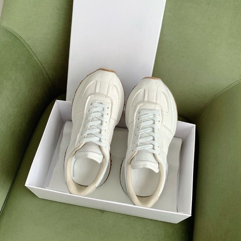【 Migua 】 M6 Thick Soled Forrest Gump Dad Height Increasing Sports Niche Style Leg Length White Shoes_voghion.com