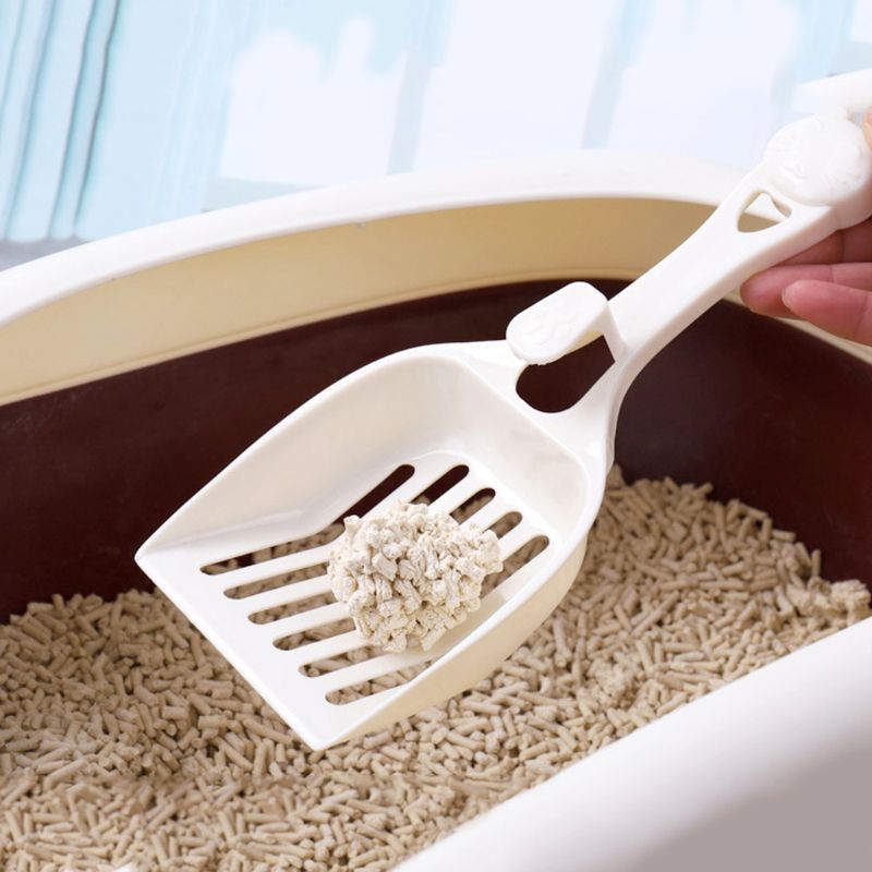 Guangying Cute Cat Head Hollow Litter Shovel Dog Waste Scooper Pet Cleaning Supply Tool_voghion.com