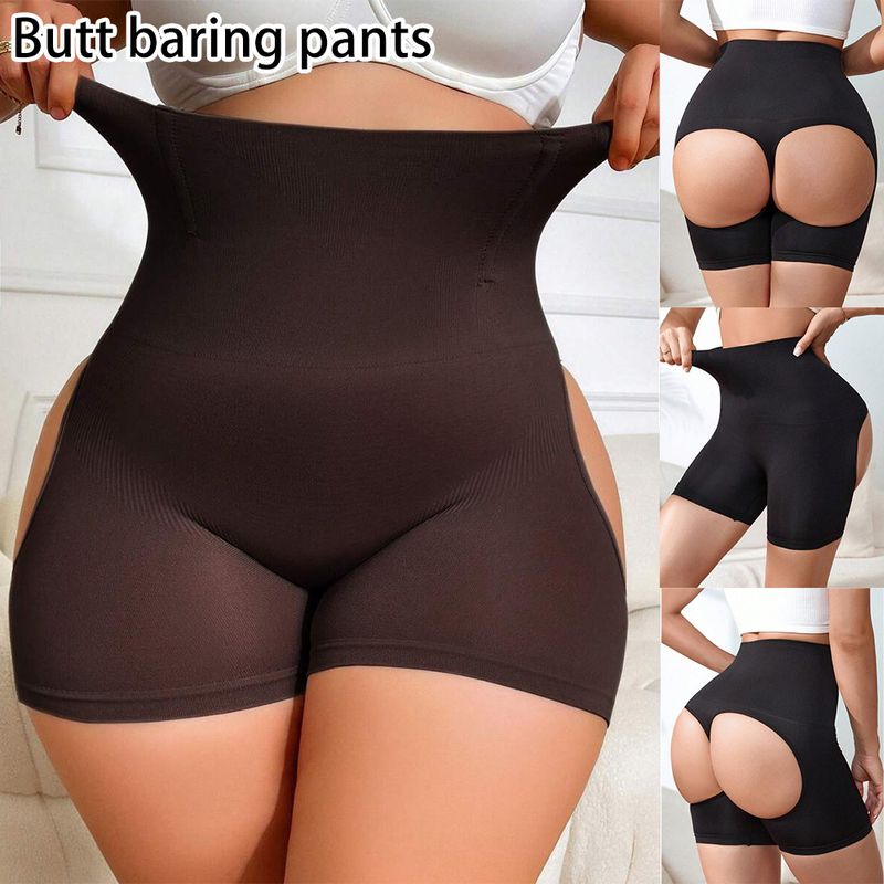 "High-Waisted Shapewear Shorts With Boning - Butt Lifting & Tummy Control Seamless Underwear For Women - Breathable Nylon Blend Slimming Panties_voghion.com