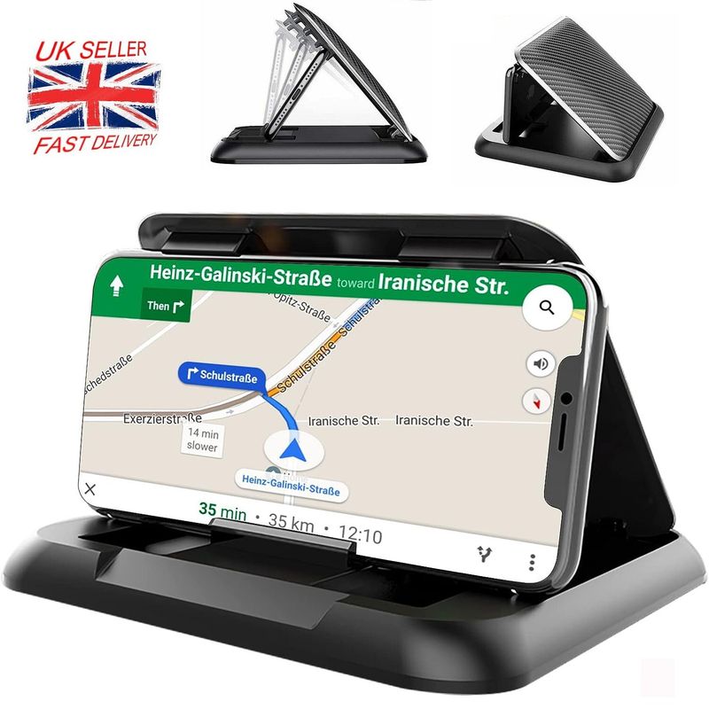 Universal Car Phone Holder Dash Stand Cradle Mobile Mounts GPS Non-slip Mat Base_voghion.com