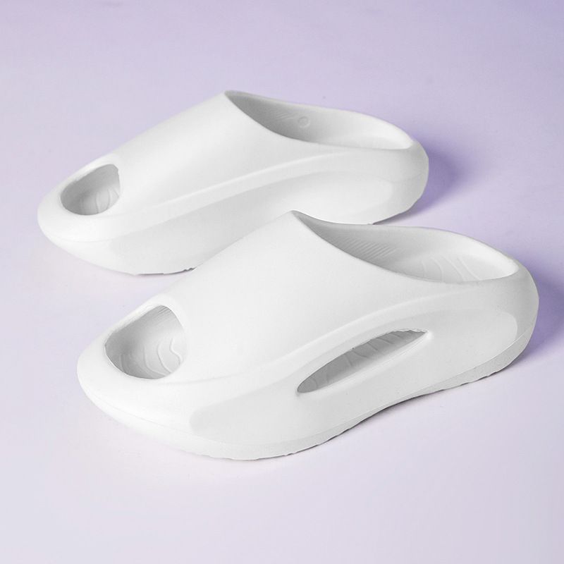 Chaussons une pièce pour homme, motif bouche de poisson, avec semelle épaisse et douce qui améliore la sensation de marcher sur des excréments. Extérieur et maison_voghion.com