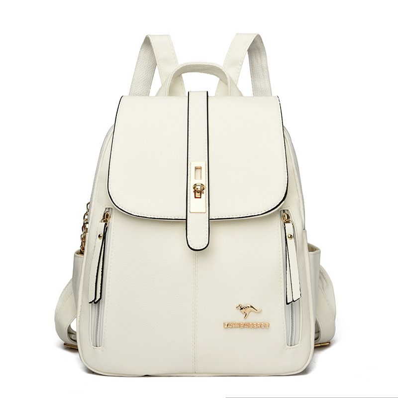 Backpack Women 2025 New Korean Version Simple And Fashionable Women's Backpack, Versatile For Commuting, Large Capacity_voghion.com