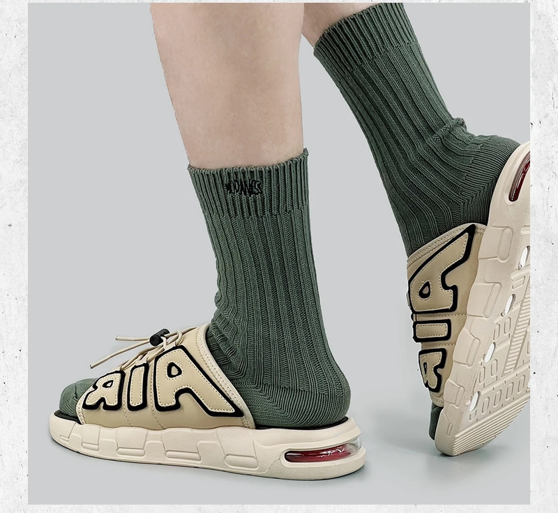 Summer Sneakers Slippers Air Sports Slipper Thick Sole Beach Sandals Cloud Slides Flat Non slip Outdoor Men Flip Flops_voghion.com