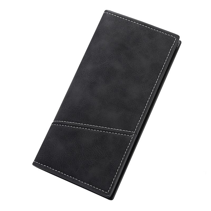 Portafoglio sottile bifold da uomo INNERSOi in pelle PU con porta biglietti da visita con più scomparti per contanti e carte (nero, marrone scuro, marrone chiaro)_voghion.com
