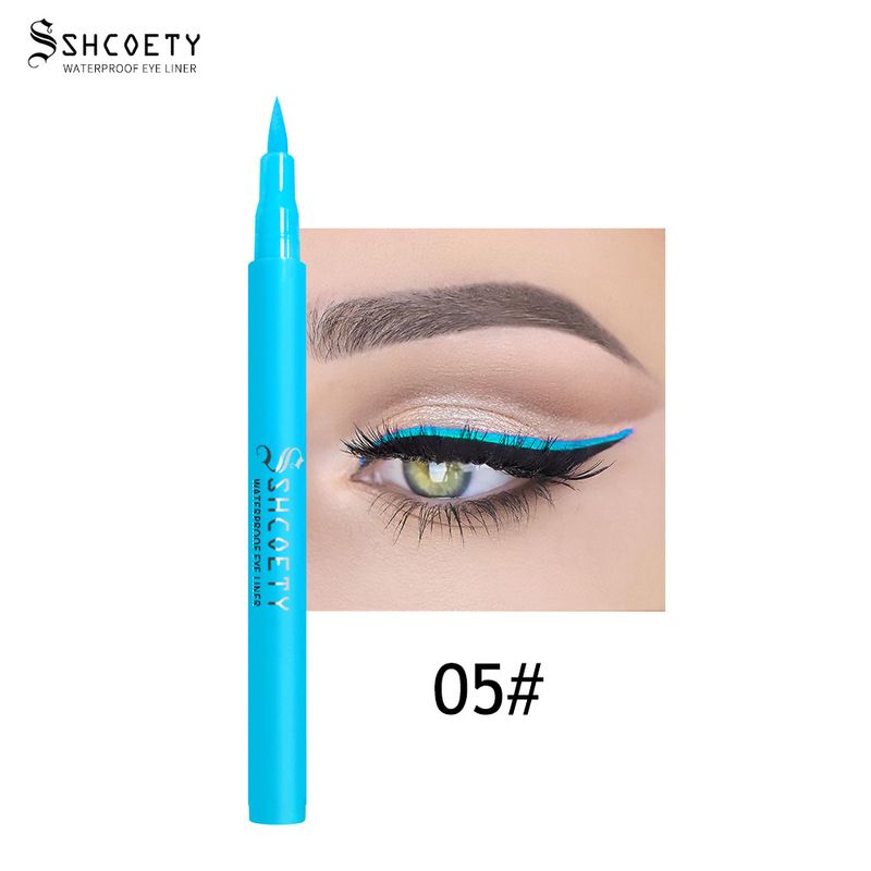 Crayon eye-liner liquide coloré SHCOETY, résistant aux bavures, mat, longue tenue, waterproof_voghion.com