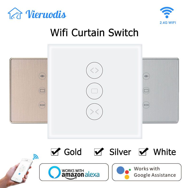 Interruttore WiFi per tapparelle elettriche motorizzate Bd, funziona con Alexa e Google Home Smart Life Tuya_voghion.com