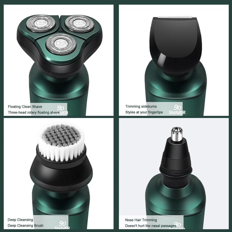 Elektrisk reserakapparat för män USB Laddning Smart Razor Vattentät Smärtfri sladdlös trimmer Rakning Ansikte Skägg Razor Bil Hem Razor_voghion.com